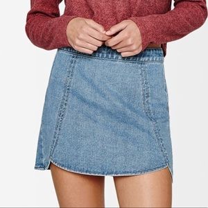 pacsun tulip denim skirt